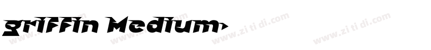 griffin Medium字体转换